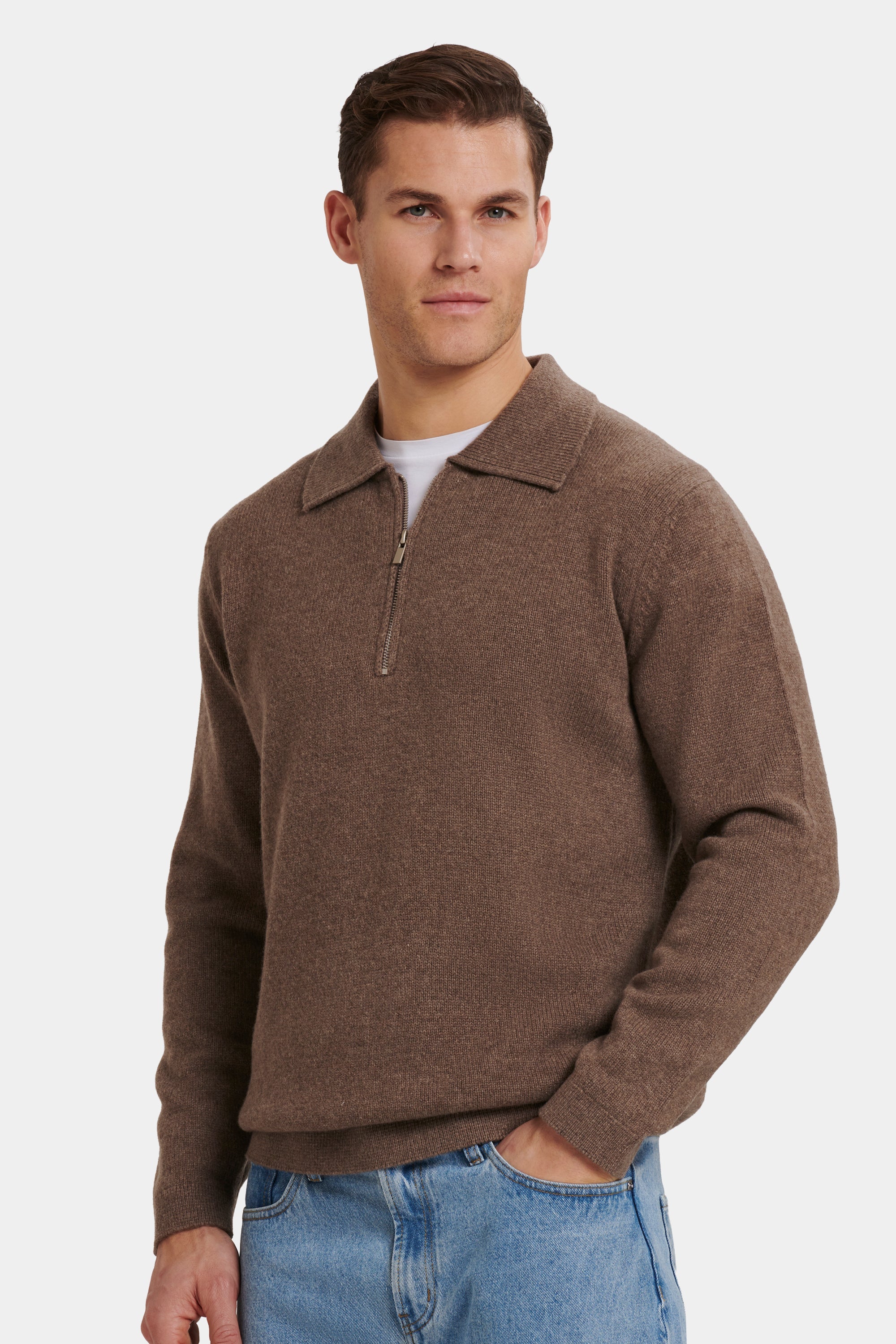 POLO COM FECHO QUARTER ZIP COMPONE