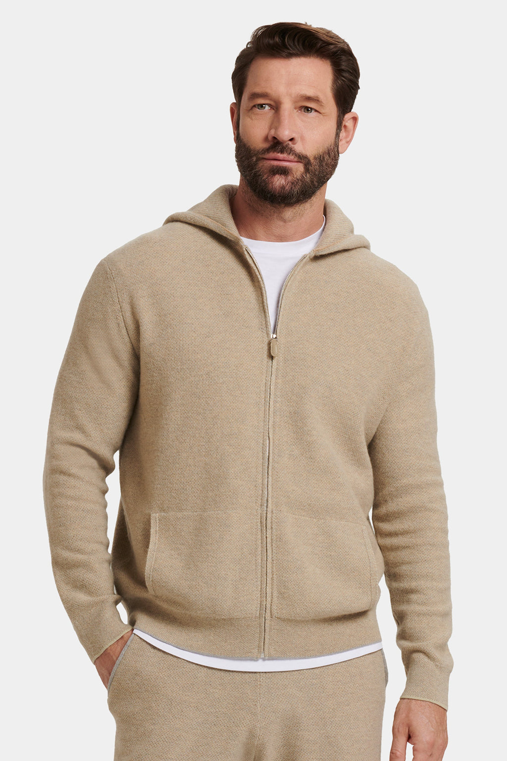 SUDADERA CON CAPUCHA Y CREMALLERA FARO
