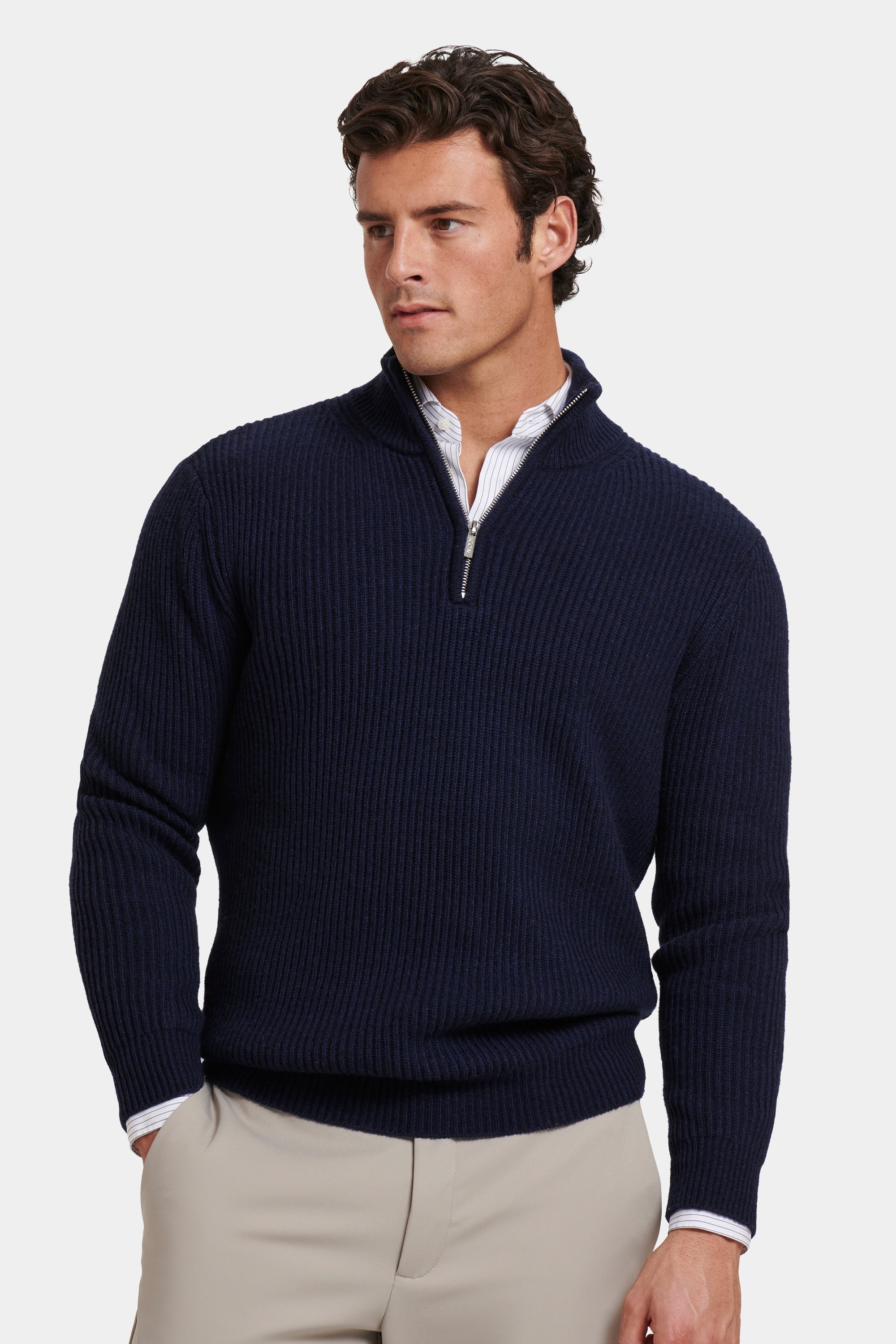 EL VICO QUARTER ZIP SWEATER