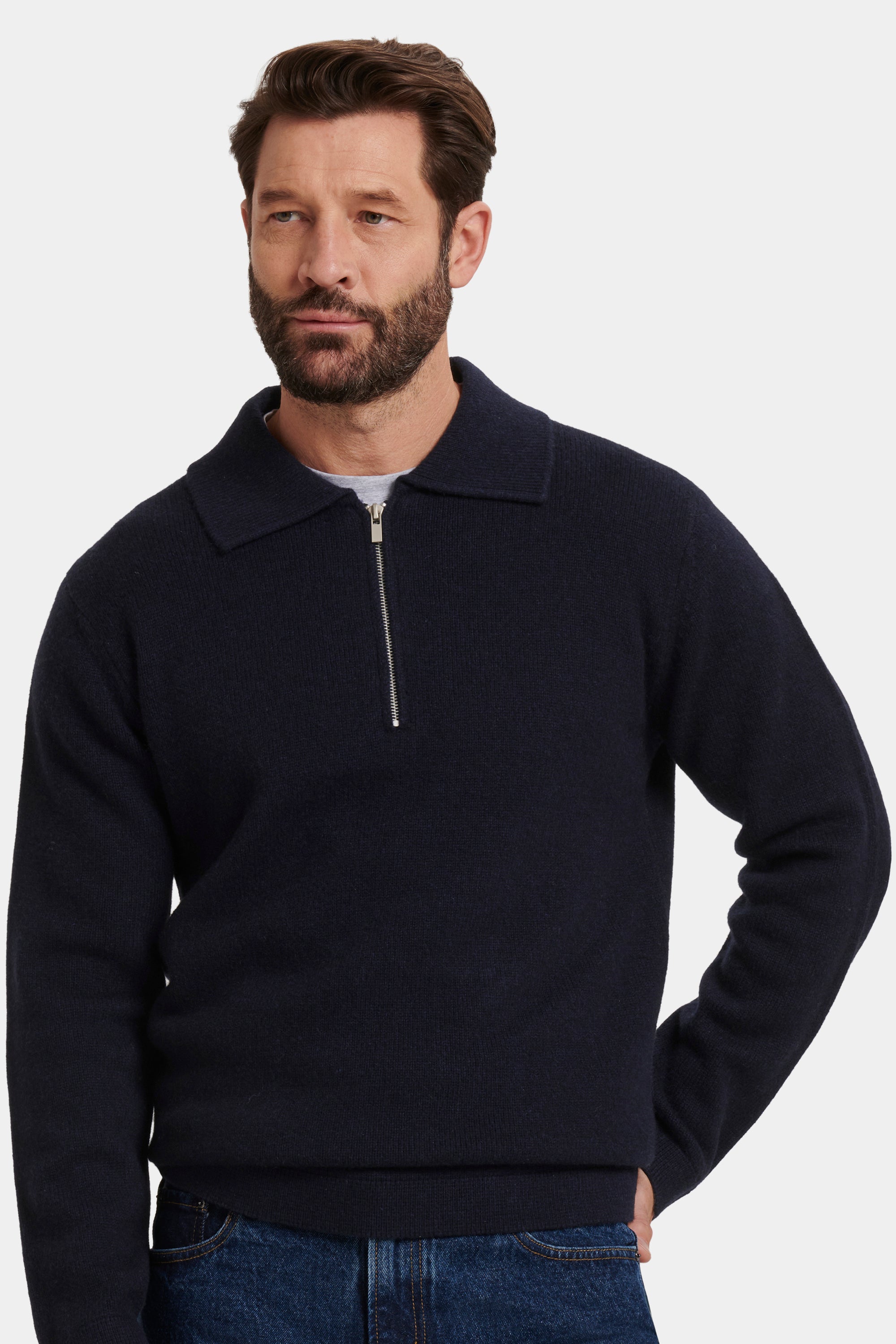 POLO COM FECHO QUARTER ZIP COMPONE