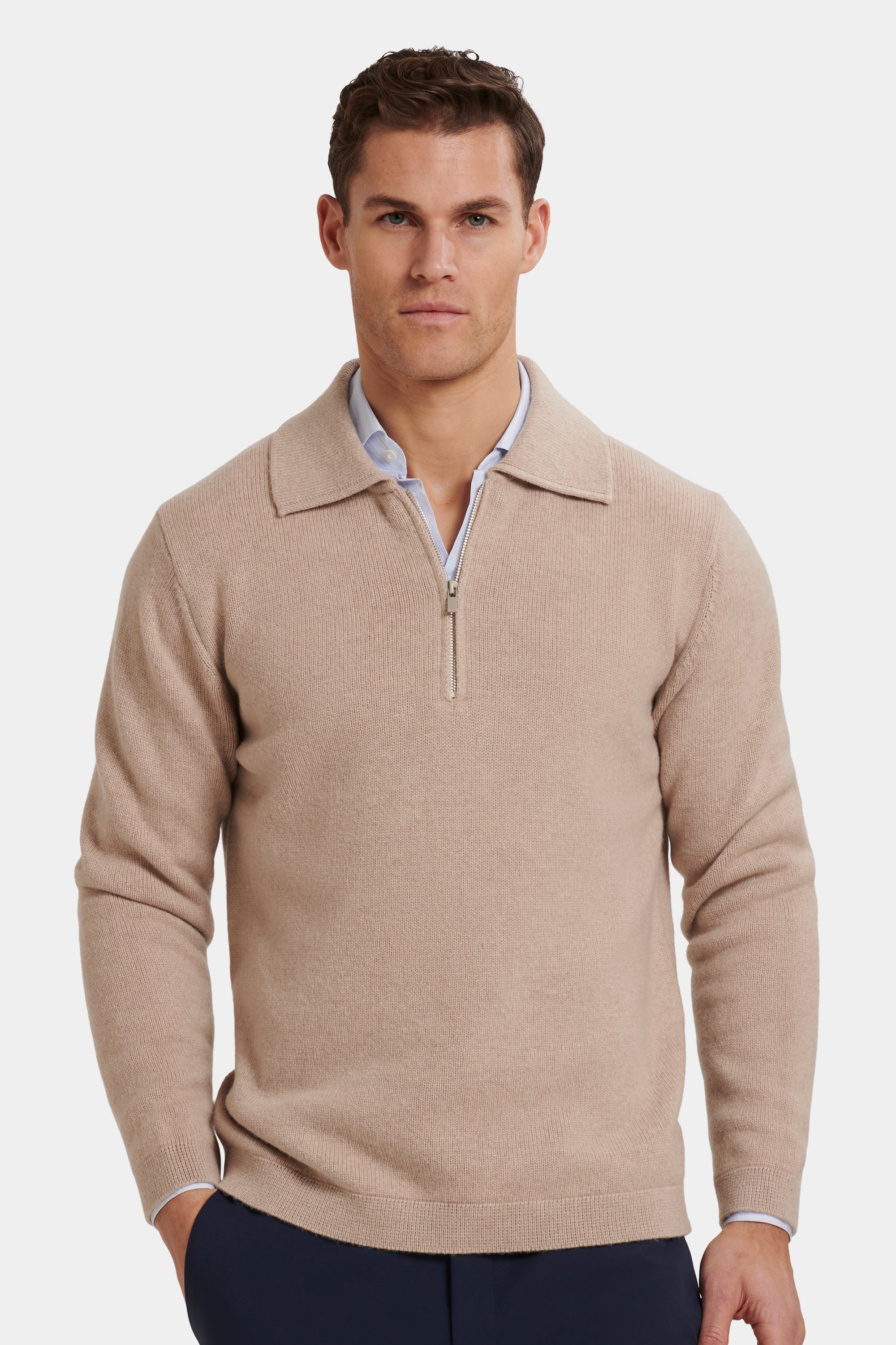 POLO COM FECHO QUARTER ZIP COMPONE