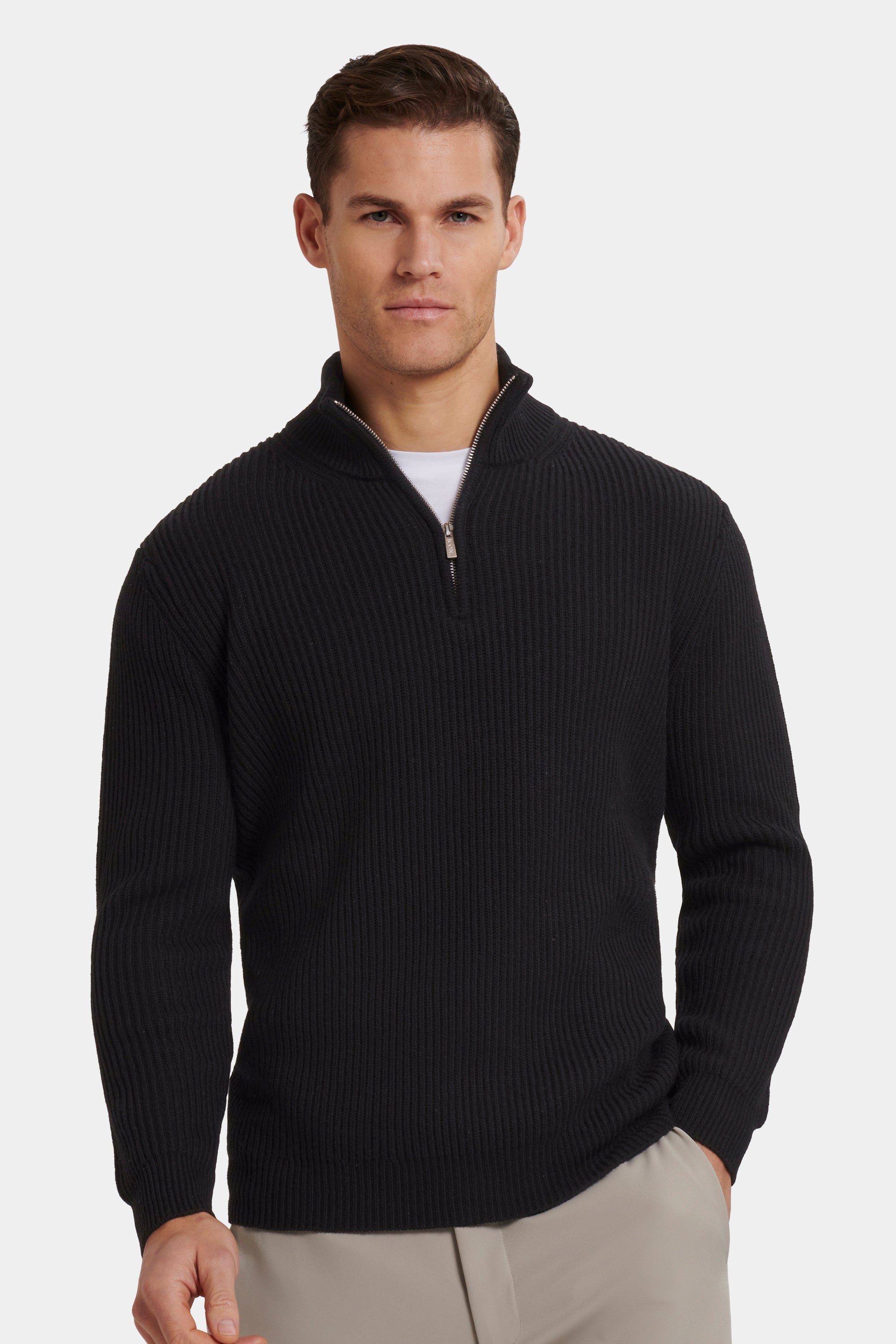 EL VICO QUARTER ZIP SWEATER