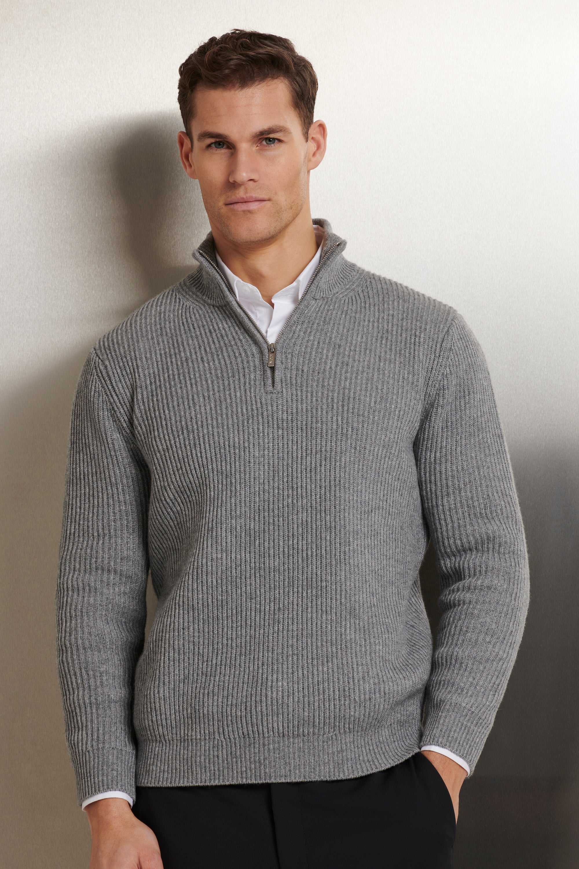 EL VICO QUARTER ZIP SWEATER