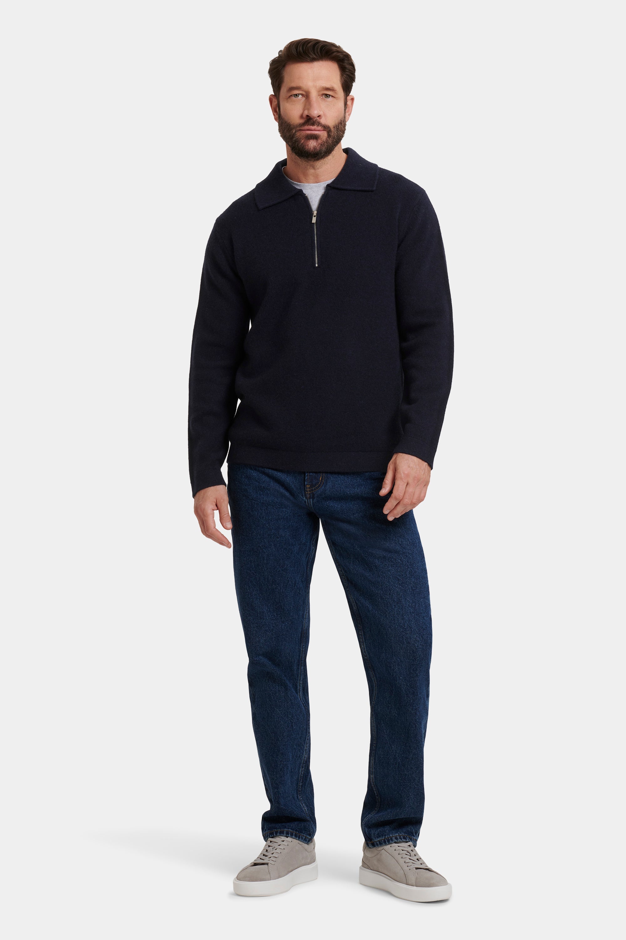 POLO COM FECHO QUARTER ZIP COMPONE
