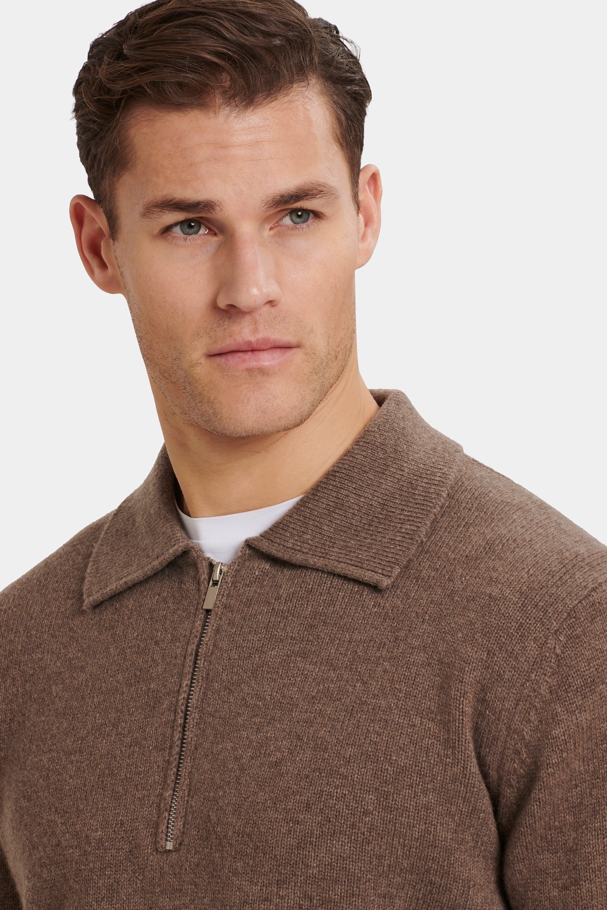 POLO COM FECHO QUARTER ZIP COMPONE