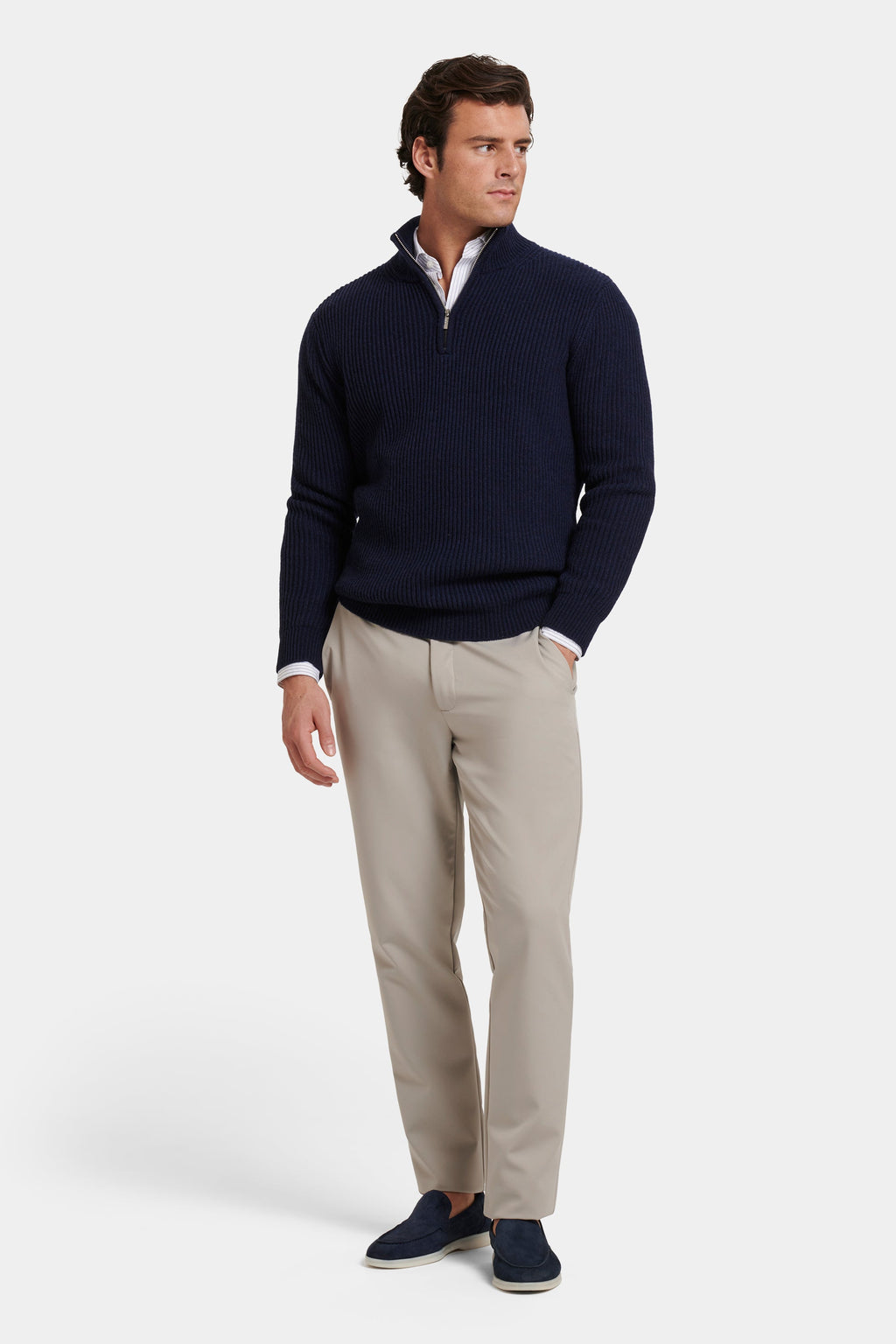EL VICO QUARTER ZIP SWEATER