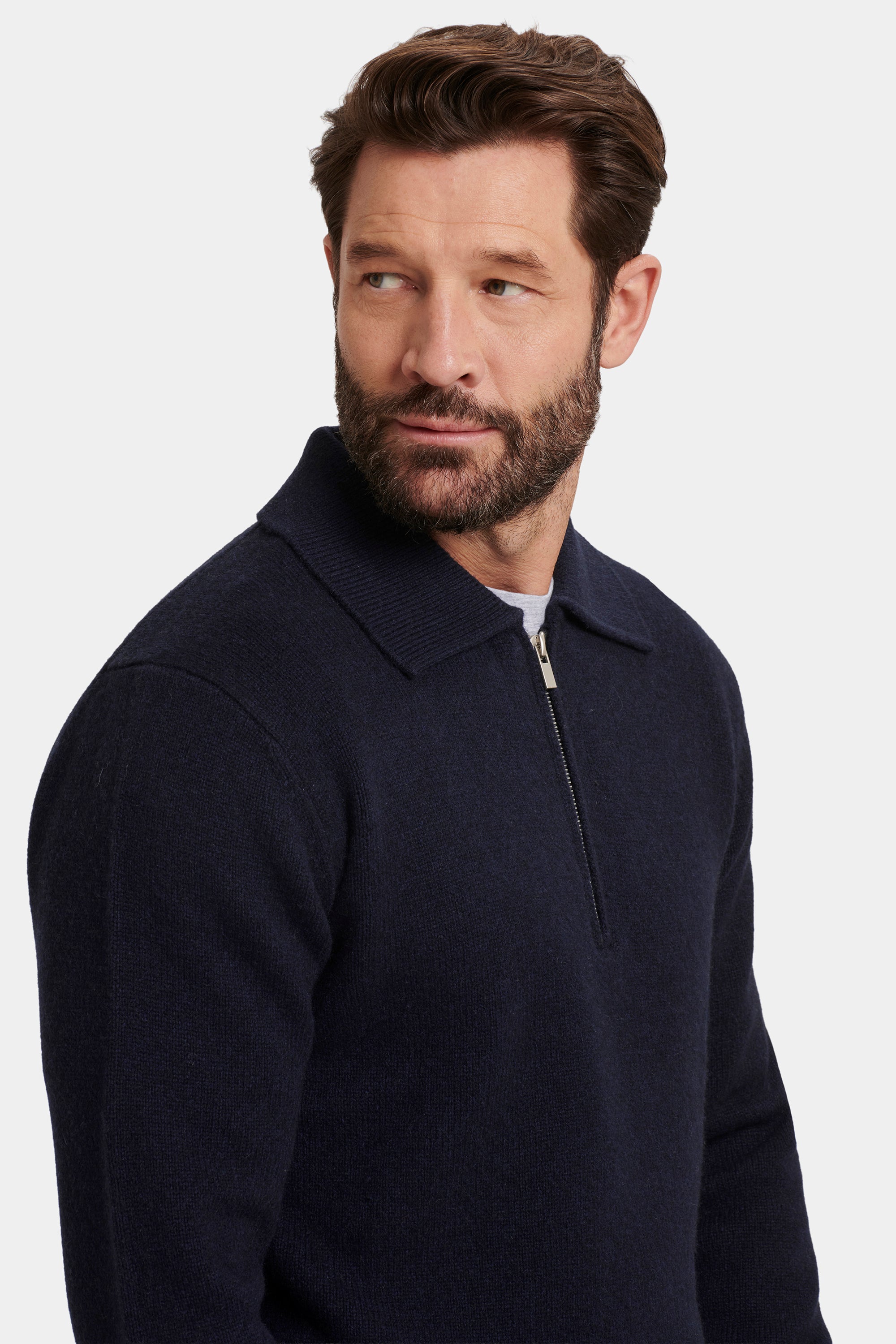 POLO COM FECHO QUARTER ZIP COMPONE