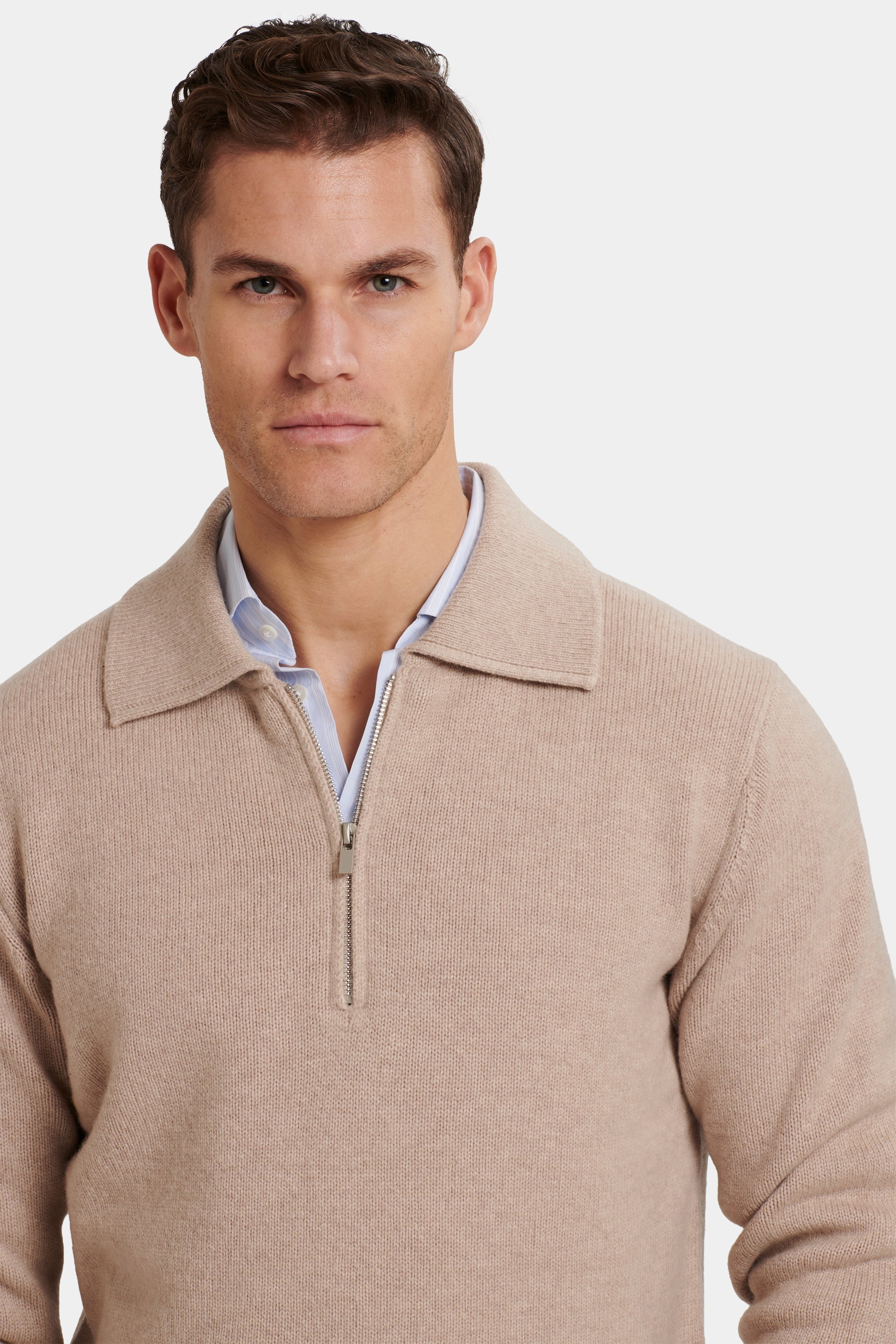 POLO COM FECHO QUARTER ZIP COMPONE