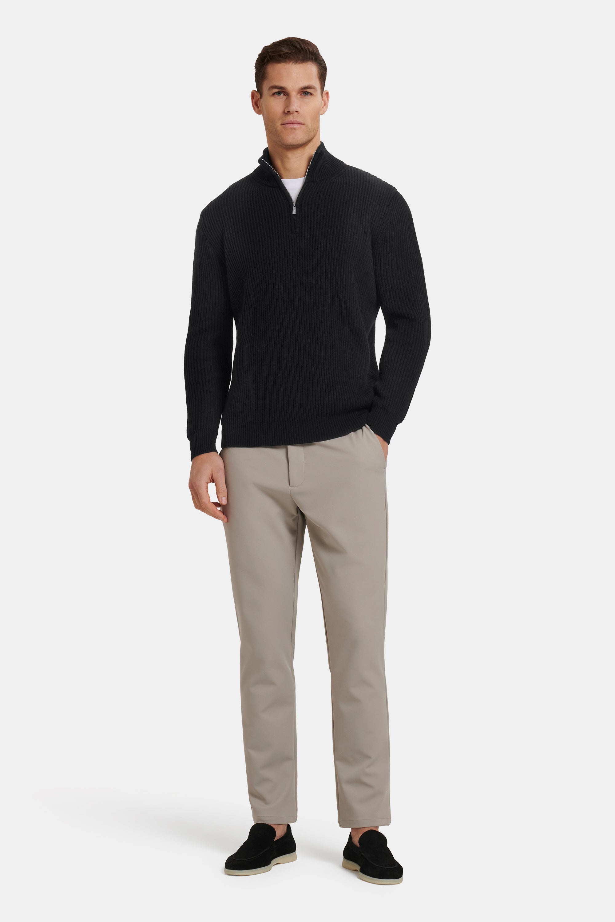 EL VICO QUARTER ZIP SWEATER