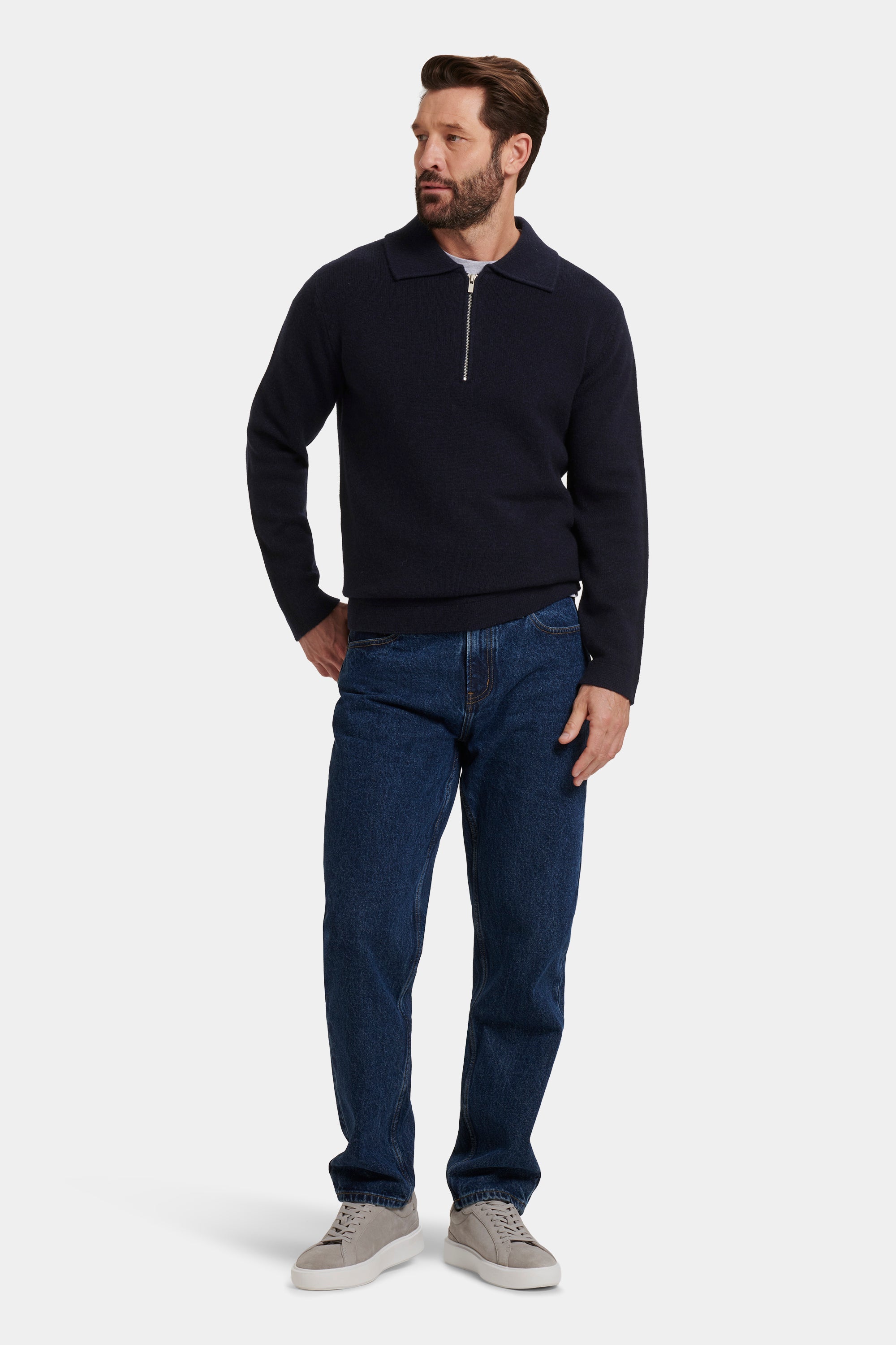 POLO COM FECHO QUARTER ZIP COMPONE