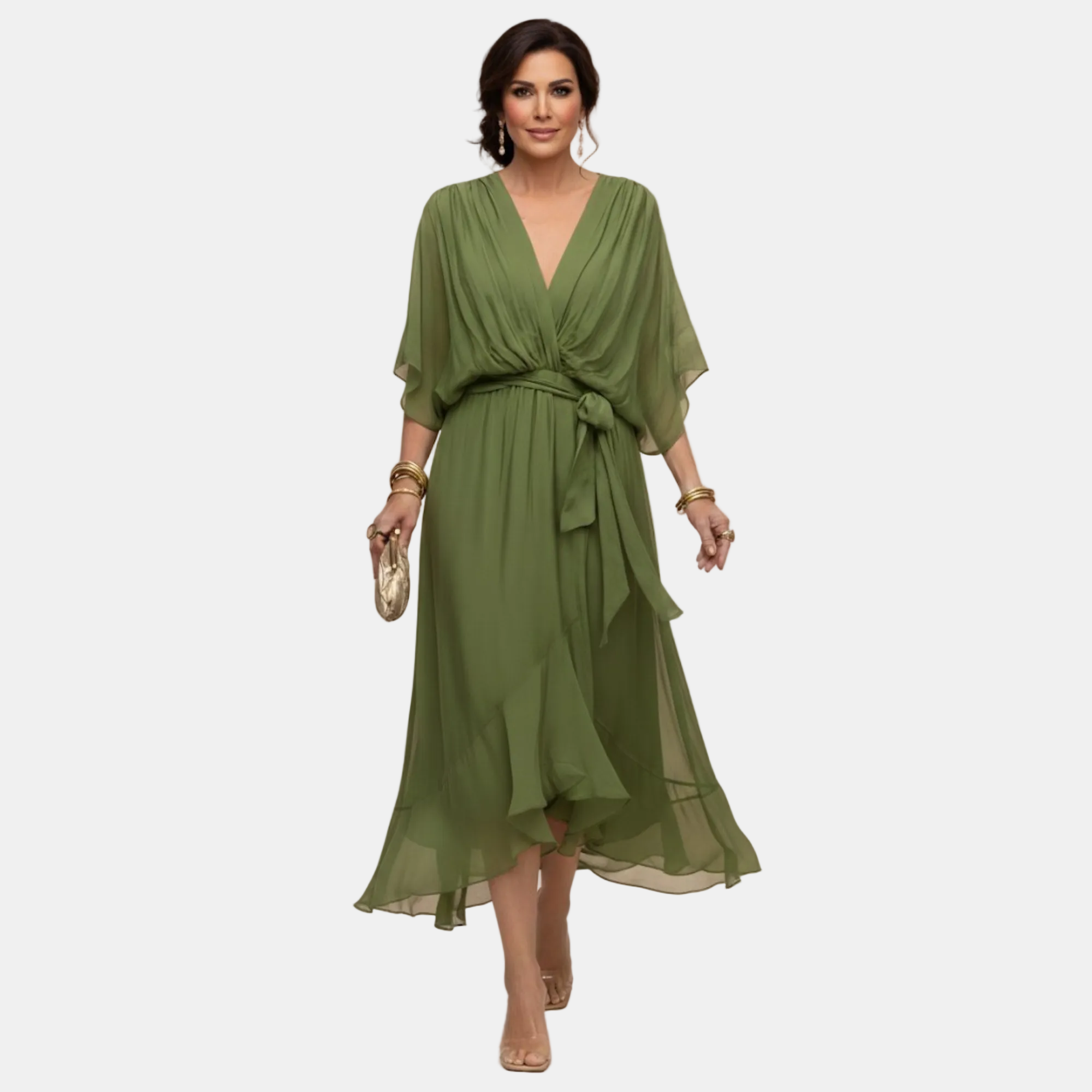 Arabela | Vestido Fluido con Escote en V