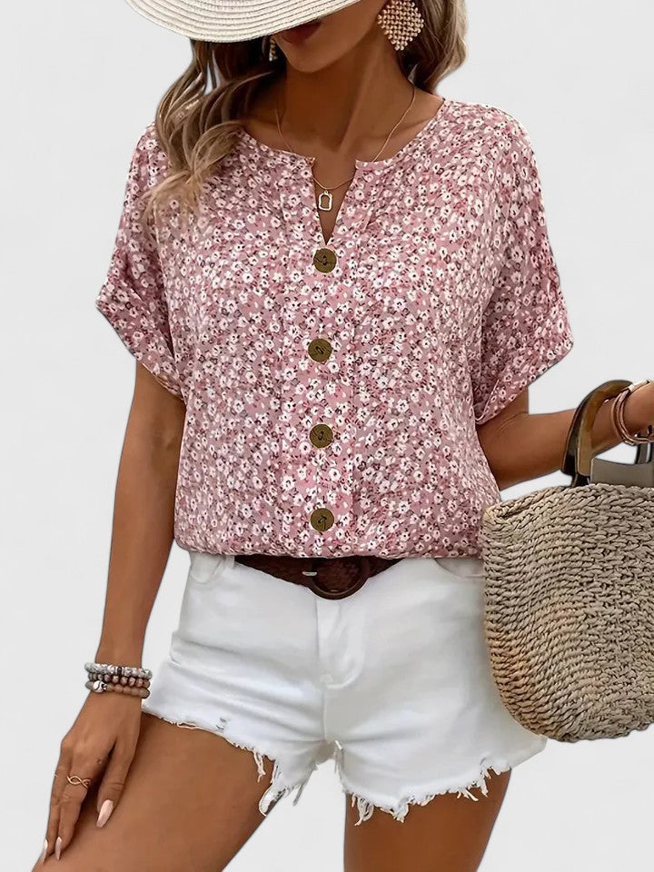 Sabine | Top Floral Elegante de Verano