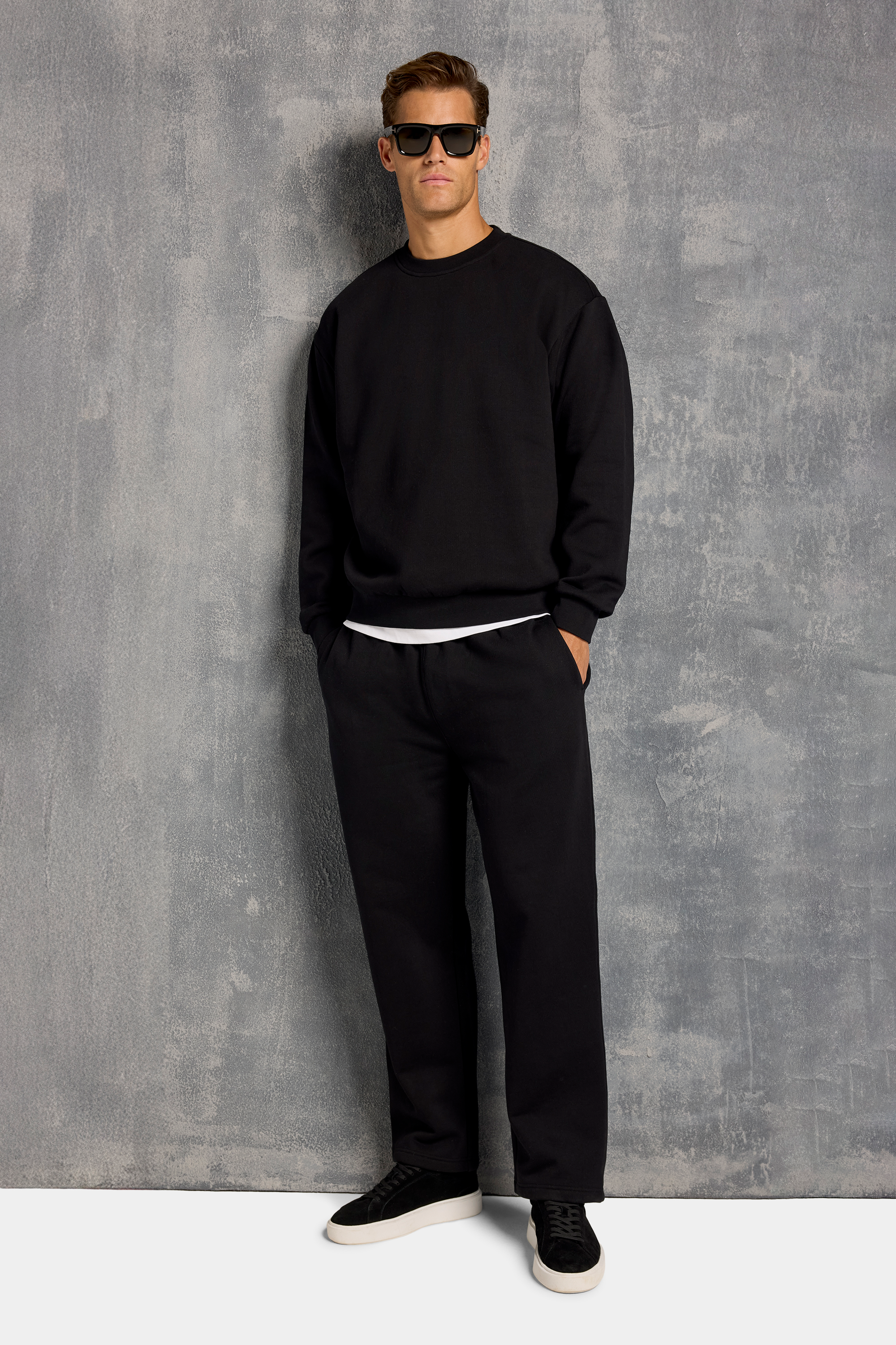 SUDADERA DE CUELLO REDONDO OVERSIZE MILAN