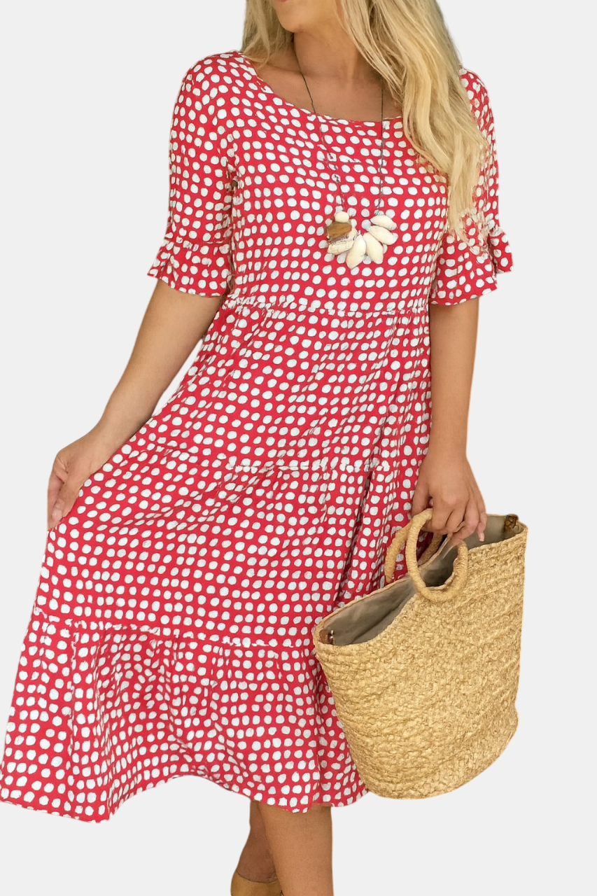 Iris | Vestido Midi de Manga Corta
