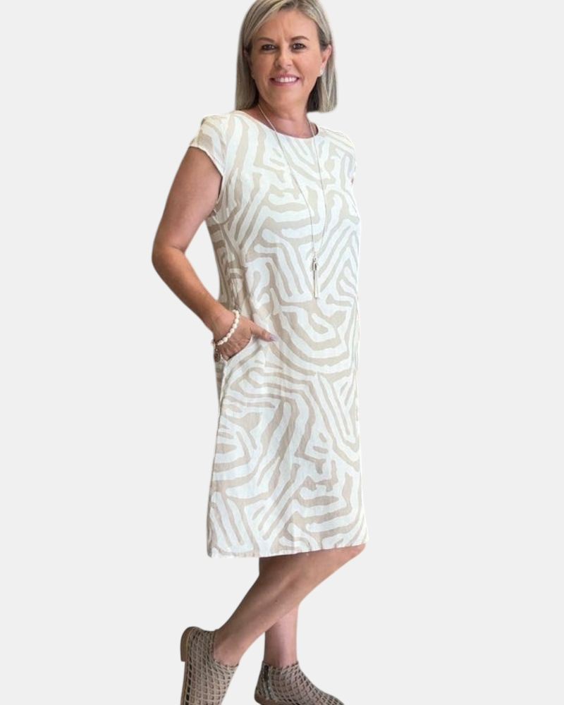 Avanille | Vestido de Verano con Cuello Redondo