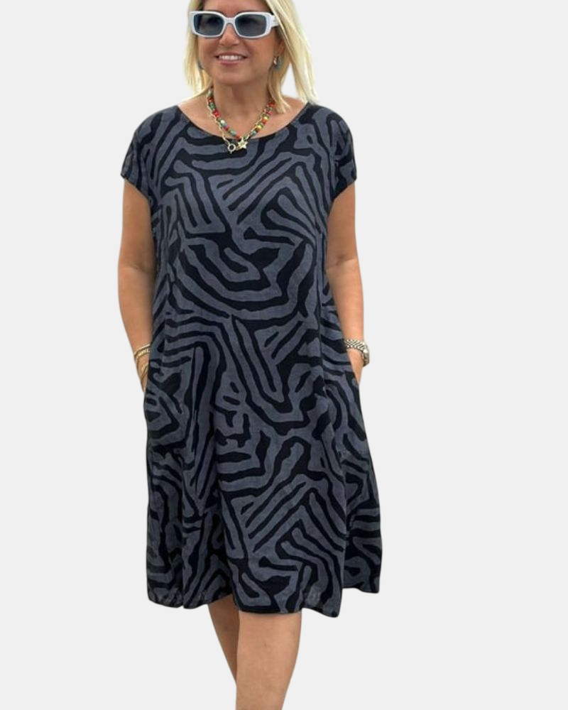 Avanille | Vestido de Verano con Cuello Redondo