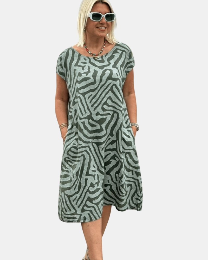 Avanille | Vestido de Verano con Cuello Redondo