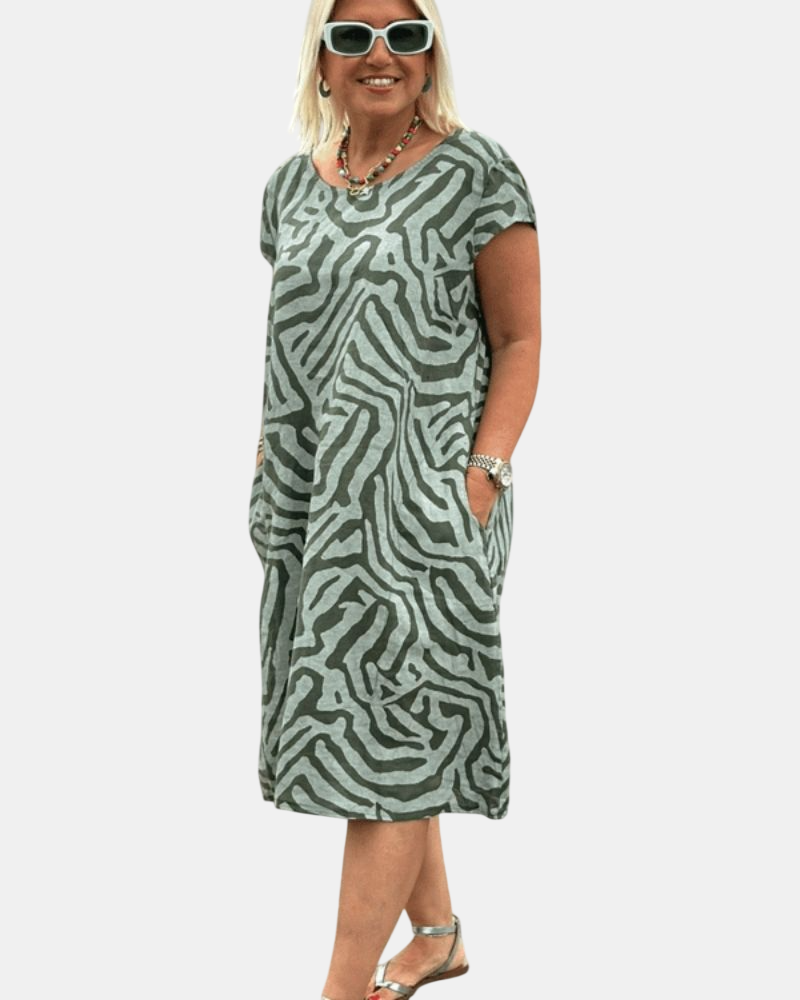 Avanille | Vestido de Verano con Cuello Redondo