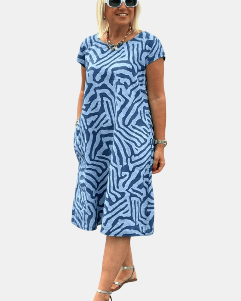 Avanille | Vestido de Verano con Cuello Redondo