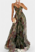 Ingrid | Vestido Maxi Floral con Escote en V