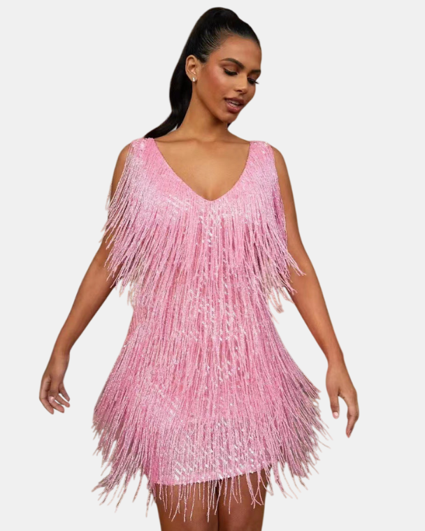 Fringella | Vestido de Fiesta con Flecos