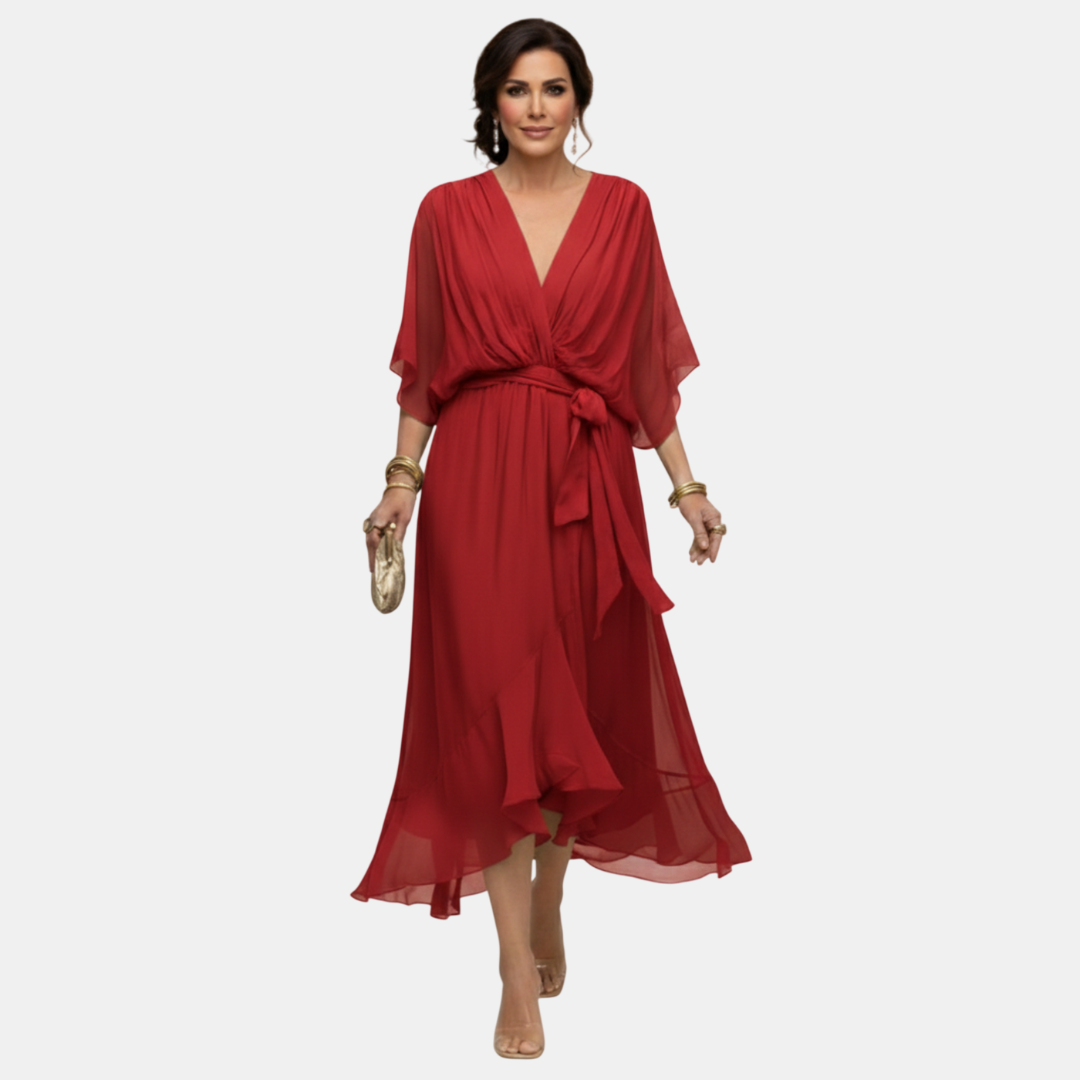 Arabela | Vestido Fluido con Escote en V