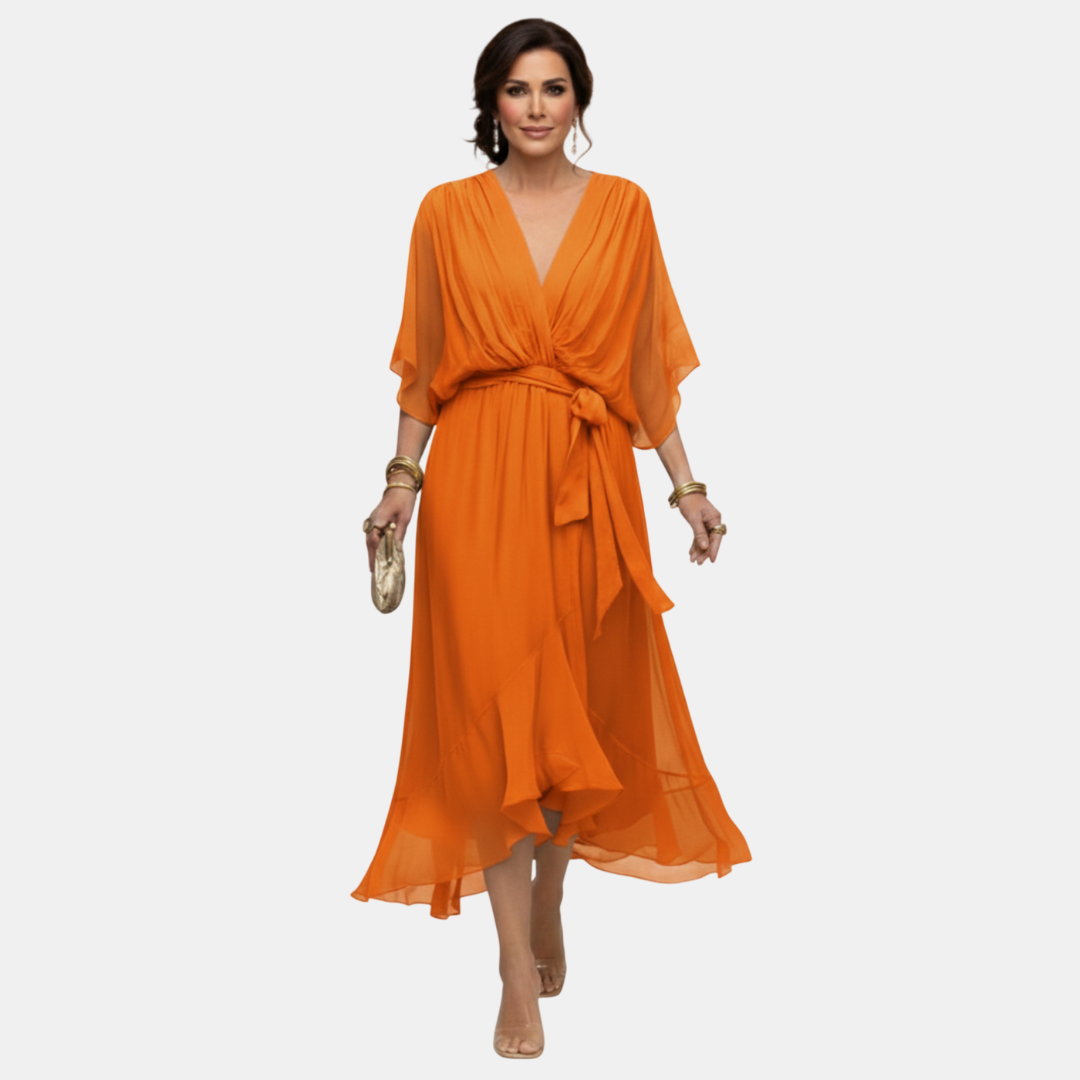 Arabela | Vestido Fluido con Escote en V