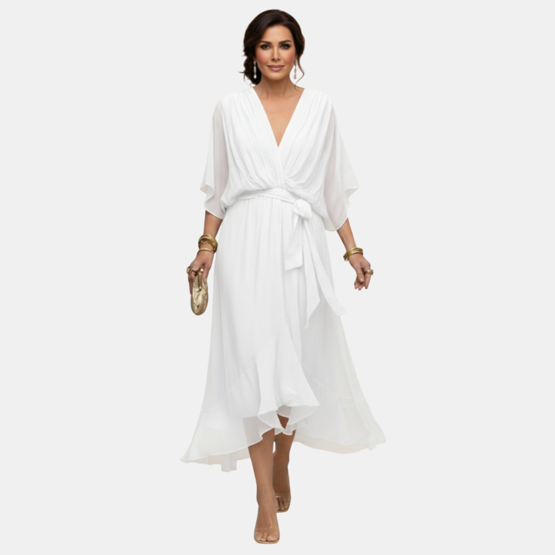 Arabela | Vestido Fluido con Escote en V