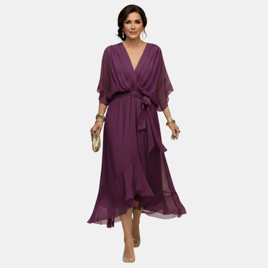 Arabela | Vestido Fluido con Escote en V