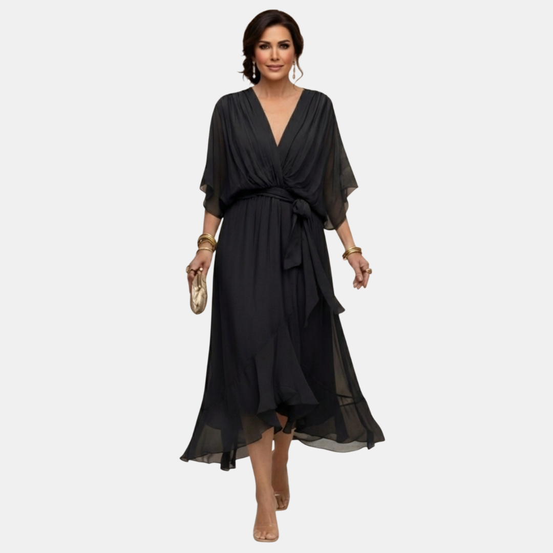 Arabela | Vestido Fluido con Escote en V