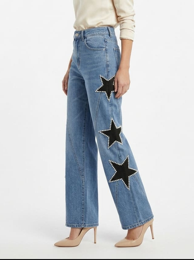 Vaqueros Casual con Estrellas