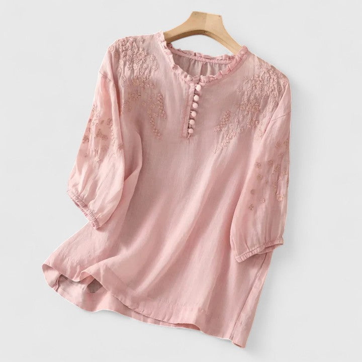 Vasilene | Blusa Elegante con Botones