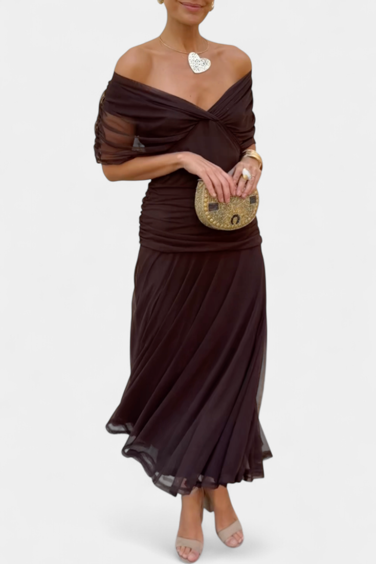 Florena | Vestido Maxi Floral con Escote en V