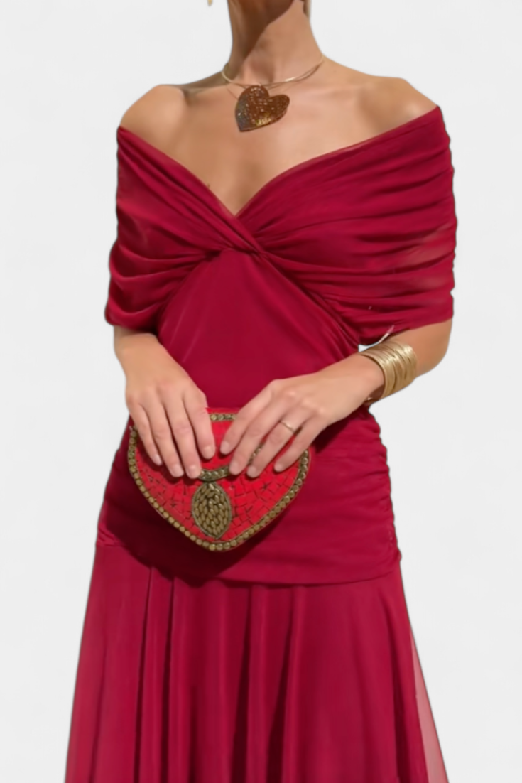 Florena | Vestido Maxi Floral con Escote en V
