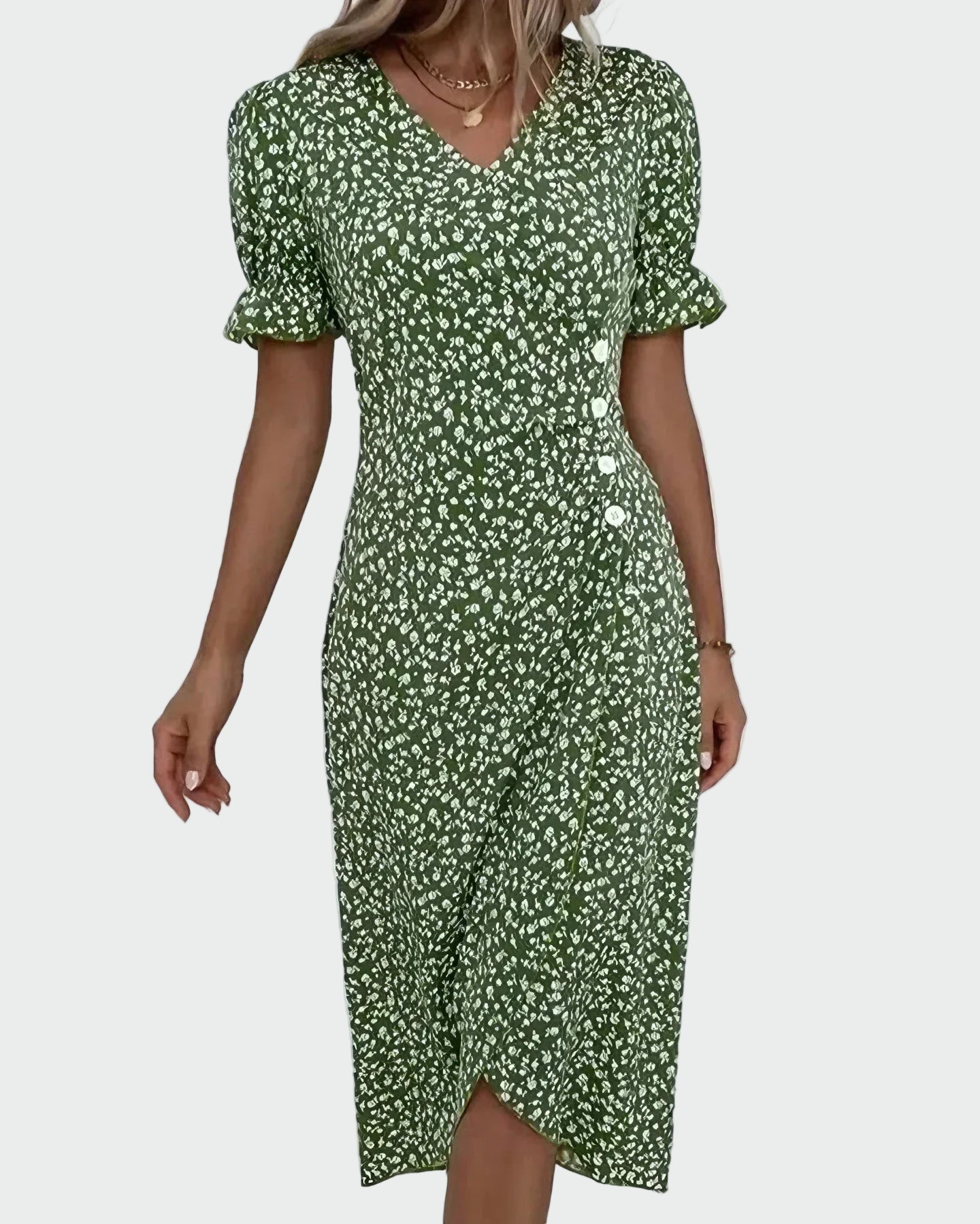 TINE | VESTIDO DE MANGA CORTA FLORAL