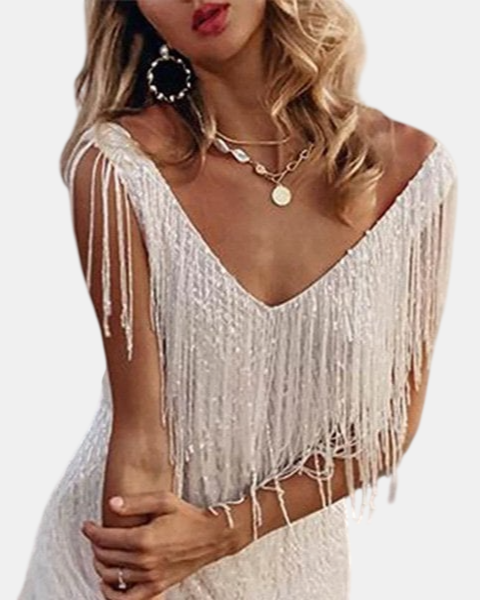 Fringella | Vestido de Fiesta con Flecos