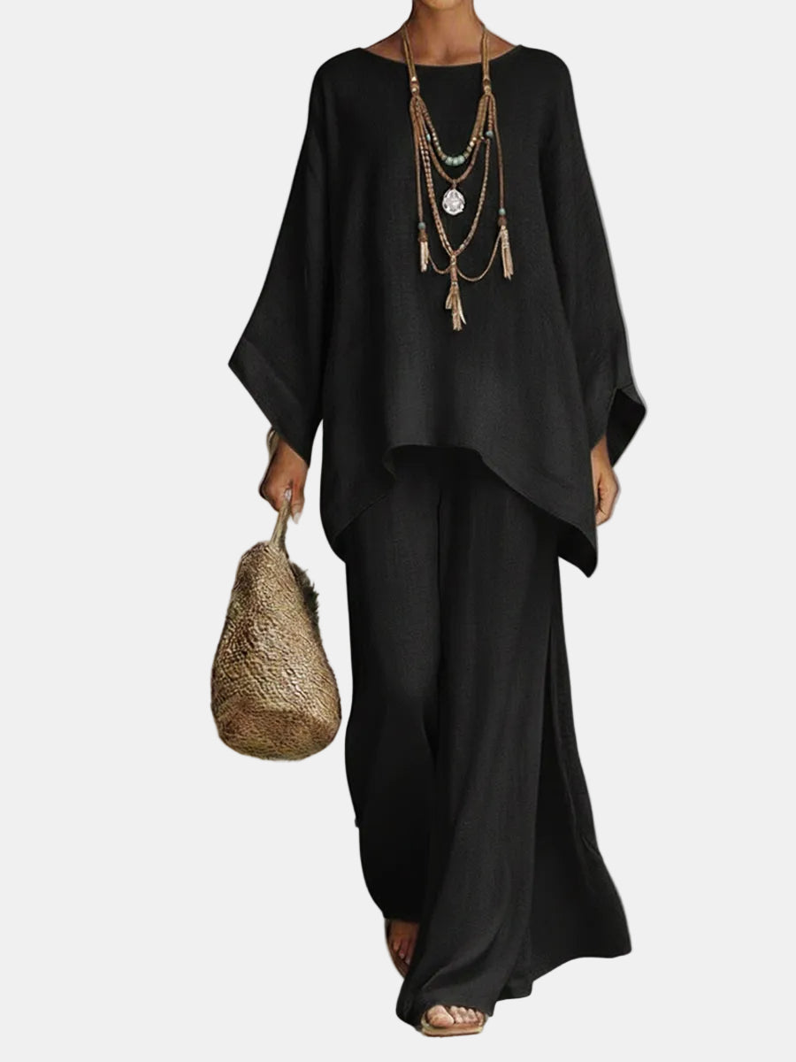 Celine | Conjunto Elegante de Dos Piezas en Lino