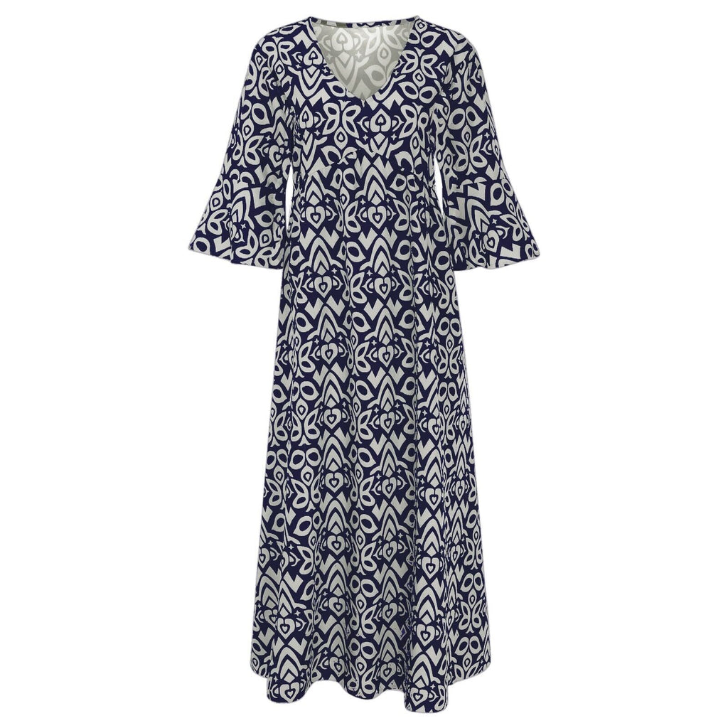 Vestido Recto con Estampado Floral