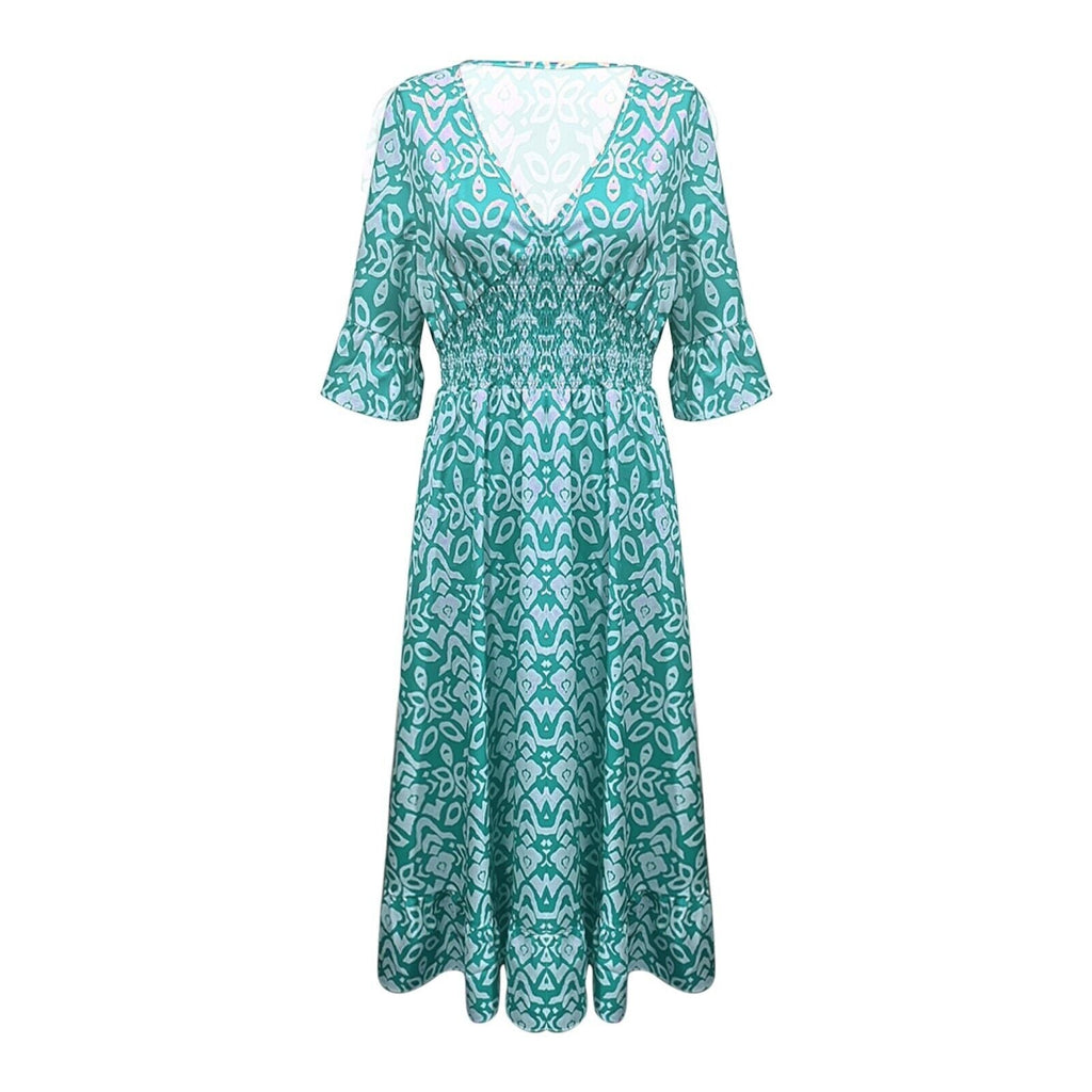 Vestido Recto con Estampado Floral