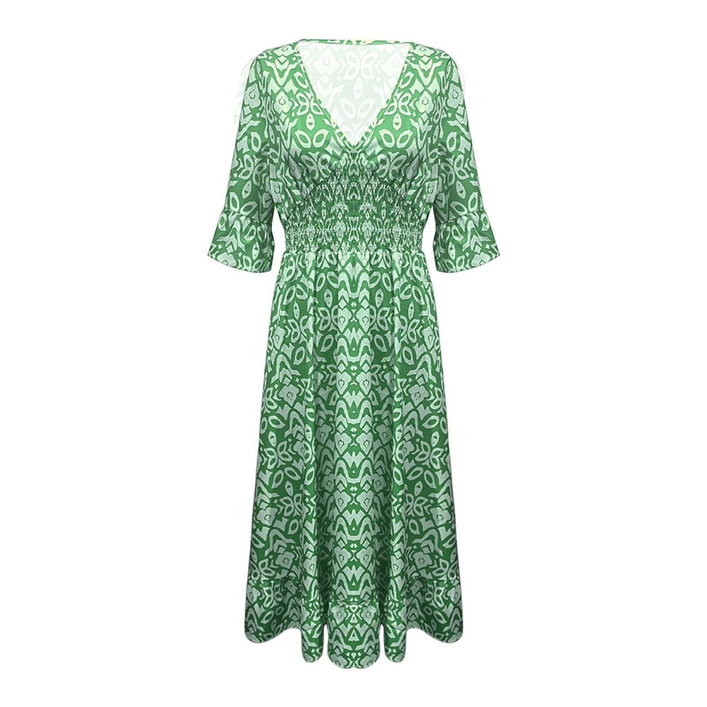 Vestido Recto con Estampado Floral