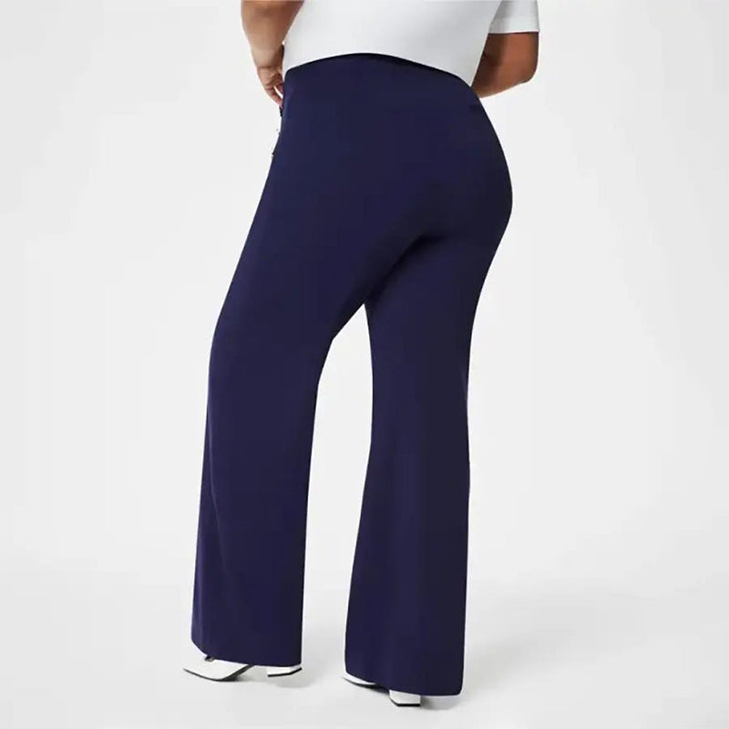 Pantalones de Pata Ancha con Control de Abdomen